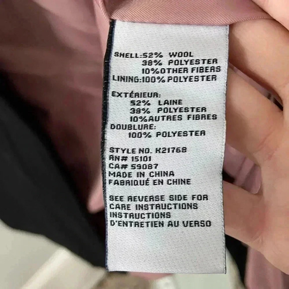 NWT Kate Space Pearl Button Wool-Blend Coat size Small - Picture 10 of 10